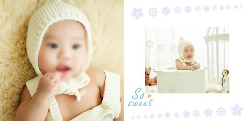 兒童攝影模板 如此甜美